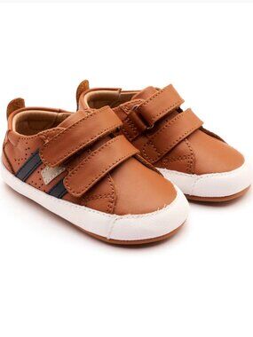 Baby - 3 & 4 - NIB Old Soles Baby Bounce Shoe in Tan & Navy